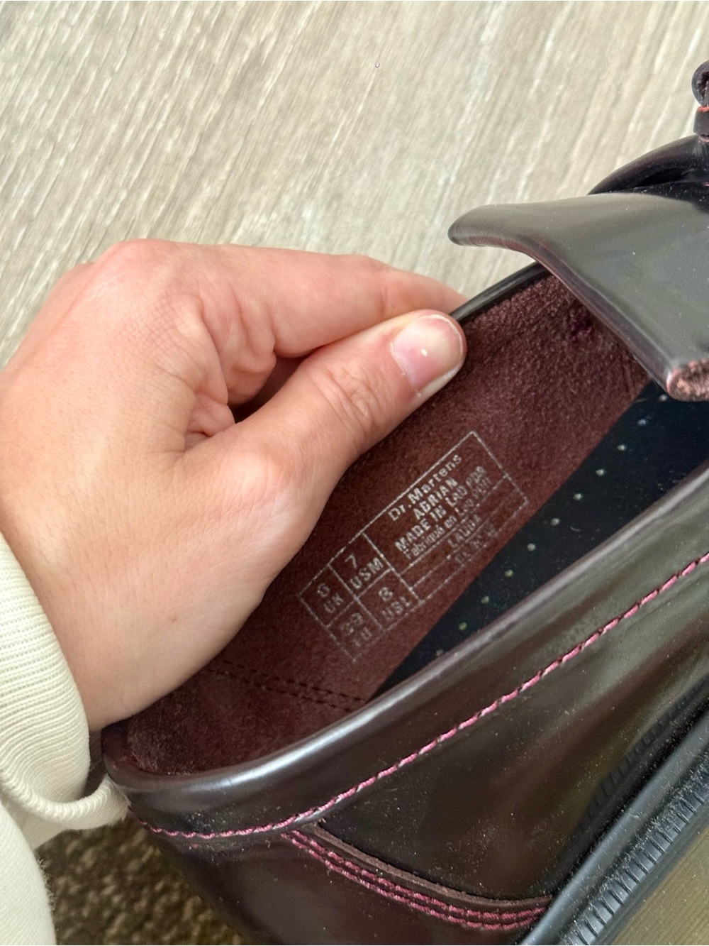 Dr. Martens, Tassel Loafers in Burgundy, Size 7 (Men’s) - Picture 5 of 6